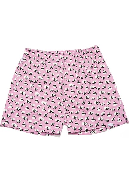 Desenli Erkek Ev Şort – Chill Space Collection – Chilly Panda