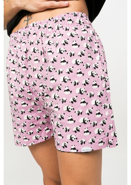 Desenli Erkek Ev Şort – Chill Space Collection – Chilly Panda modelleri