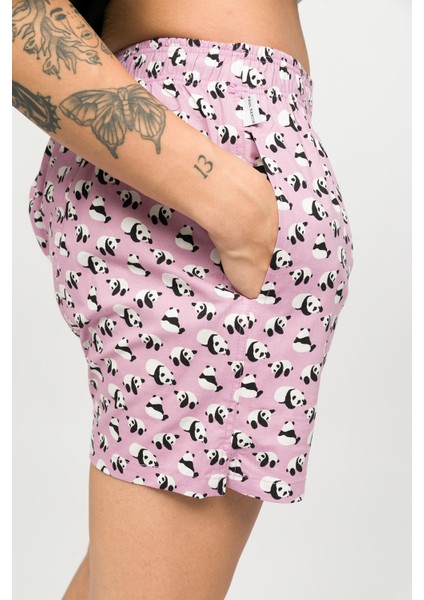 Desenli Erkek Ev Şort – Chill Space Collection – Chilly Panda fırsatları