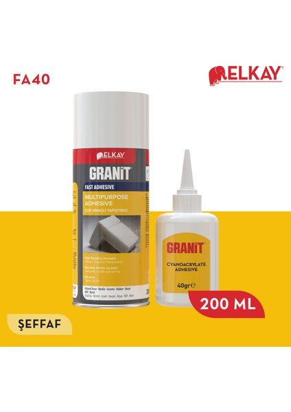 Çok Amaçlı Profesyonel Hızlı Yapıştırıcı 200ML