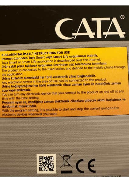 CT-4010 Wifi Üzerinden Kontrol Edilebilen Akıllı Priz (2 Adet)