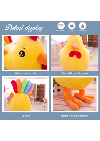 Tavuk Doldurulmuş Hayvan Peluş Sevimli Tavuk Peluş Oyuncak Çocuklar Için Hediye 9.8" (Yurt Dışından)