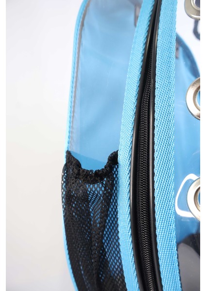 Prestige Model Şeffaf Kedi Köpek Taşıma Çantaları Küçük Turkuaz indirimleri