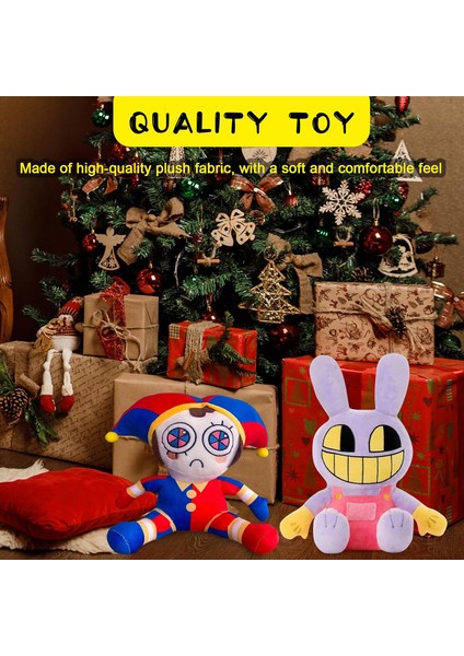 2 Adet Yeni Inanılmaz Dijital Sirk Peluş 2 Adet Jax ve Pomni Peluş Oyuncak Çocuklar Için Hediyeler Hayranları Doğum Günü Noel (2 Adet) (Yurt Dışından)