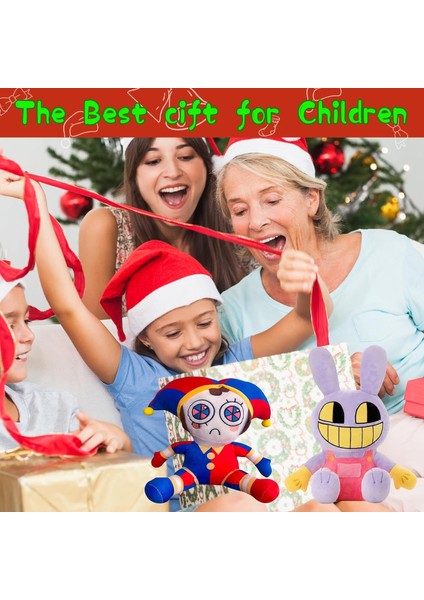 2 Adet Yeni Inanılmaz Dijital Sirk Peluş 2 Adet Jax ve Pomni Peluş Oyuncak Çocuklar Için Hediyeler Hayranları Doğum Günü Noel (2 Adet) (Yurt Dışından)