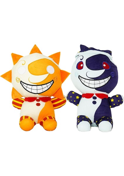 Fnaf Palyaço Figürü Sundrop/moondrop Peluş Oyuncak Palyaço Bebek Çocuklar Için Hediye Hayranları (2 Adet Sundrop Moondrop) (Yurt Dışından)