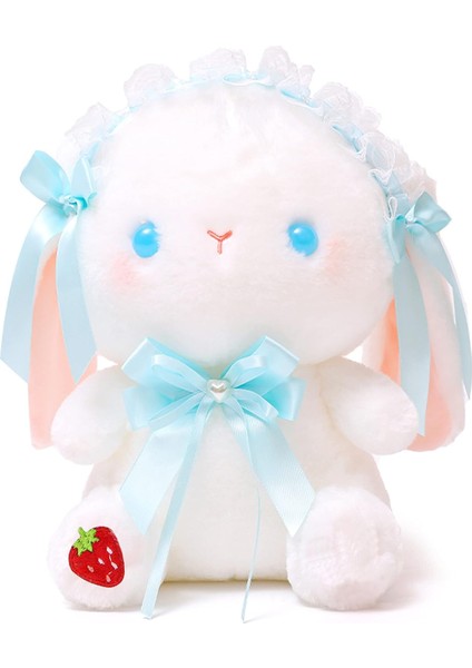 9.8 "tavşan Peluş Doldurulmuş Hayvan Doll, Lolita Tavşan Peluş Hayvan Oyuncaklar Kızlar Için Tatil Doğum Günü Hediyesi (Mavi) (Yurt Dışından)
