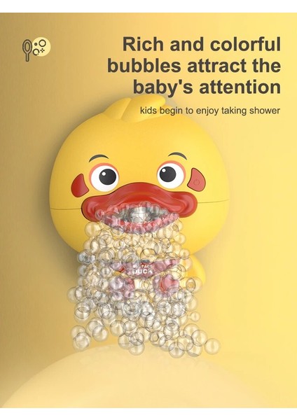 Bebek Banyo Oyuncakları Elektronik Kabarcık Ördek Su Oyunu Kabarcık Makinesi Havuzu Yüzme Küvet Sabun Makinesi Banyo Oyuncakları Çocuklar Çocuklar Için (Yurt Dışından)