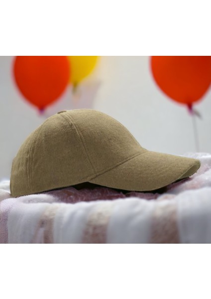 Polo Kışlık Kaşe Dokulu Kumaş 6 Parça Amerikan Beyzbol Kep Şapka