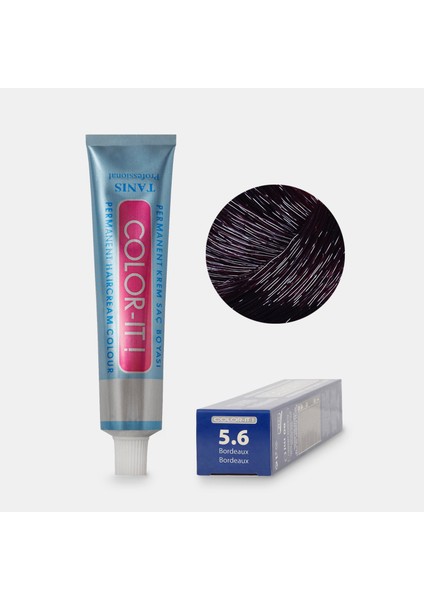 Kalıcı Saç Boyası Color-It 5.6 Bordeaux