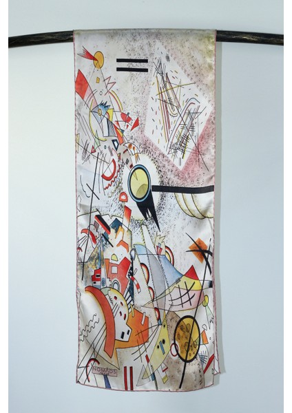 Ipek Fular | 32X160 cm | Kandinsky Bustling Aquarelle | fiyatları