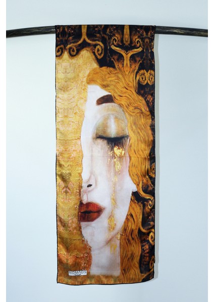 Ipek Fular | 32X160 cm | Altın Gözyaşları (Freya's Tears) | Nomads Felt