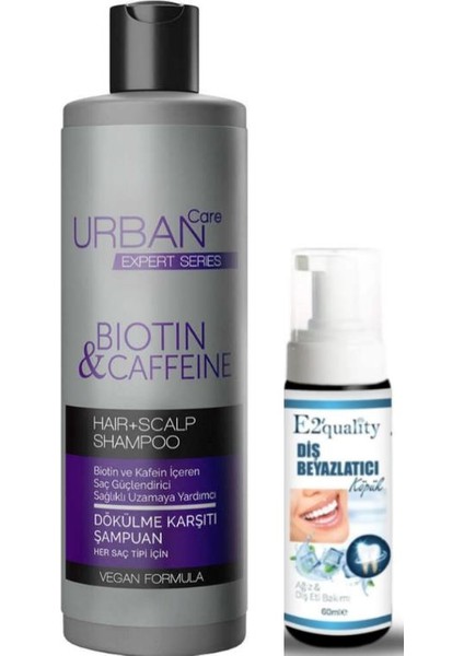 Expert Series Biotin & Caffeine Saç Bakım Şampuanı - Diş Beyazlatıcı Köpük Hediye