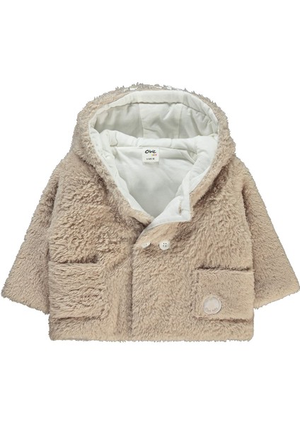 Erkek Bebek Kapüşonlu Mont 6-18 Ay Bej fiyatları