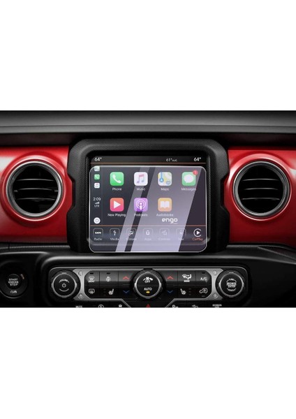 Jeep Wrangler Mat Ekran Koruyucu 8.4 Inç Multimedya Uyumlu Şeffaf