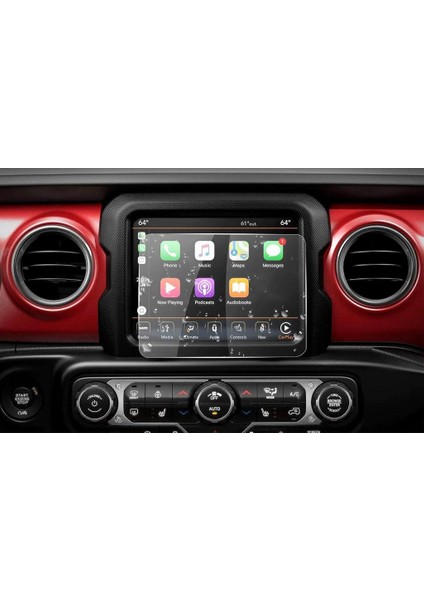 Jeep Wrangler Mat Ekran Koruyucu 8.4 Inç Multimedya Uyumlu Şeffaf fiyatları