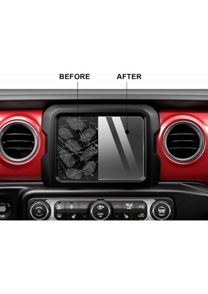 Jeep Wrangler Mat Ekran Koruyucu 8.4 Inç Multimedya Uyumlu Şeffaf indirimleri