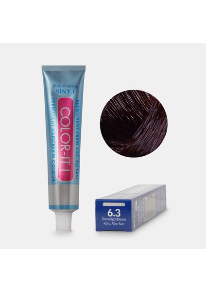 Kalıcı Saç Boyası Color-It 6.3 Koyu Altın Sarışın