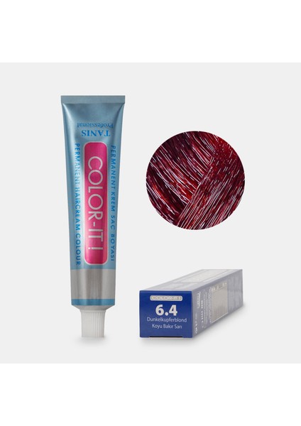 Kalıcı Saç Boyası Color-It 6.4 Koyu Bakır Sarı