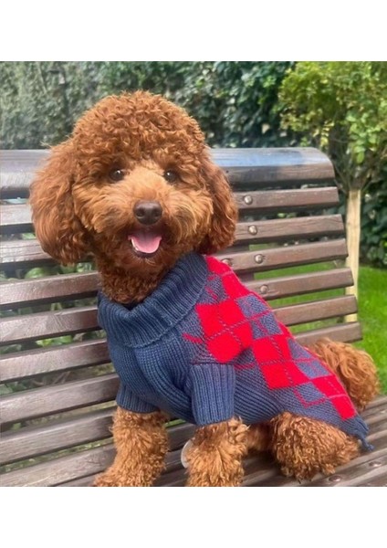 Kırmızı Baklavalı Küçük Köpek Kazağı fiyatları