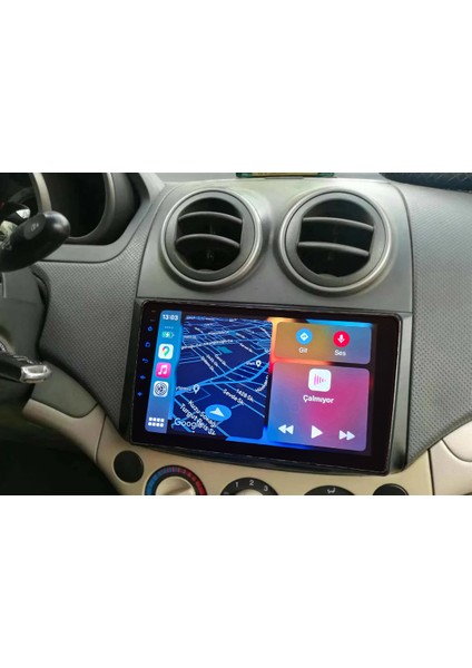 Chevrolet Aveo 2006-2011 Yıl Android Sürüm 13 Kablosuz Carplay Navigasyon Multimedya 9 Inç Ekran 2gb Ram 32GB Rom Hafıza