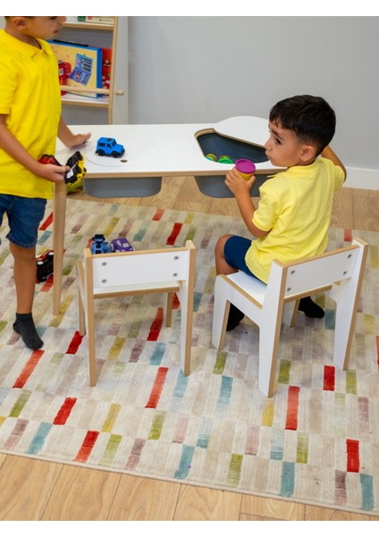 Çocuk Oyun ve Aktivite Masası - 2 Sandalye modelleri