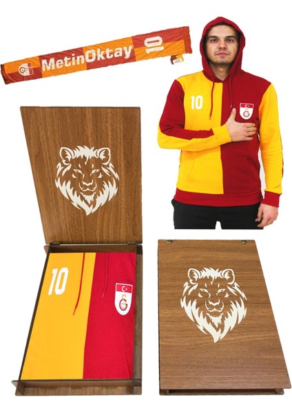 Metin Oktay Sweatshirt +Atkı (Hediyelik Ahşap Kutulu)