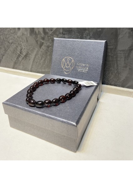 Baltık Damla Kehribar Yetişkin Serbest Kesim Konyak Renk Takı, Esnek Misina Bileklik fiyatları