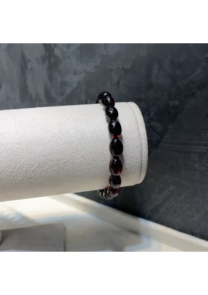 Baltık Damla Kehribar Yetişkin Serbest Kesim Konyak Renk Takı, Esnek Misina Bileklik modelleri