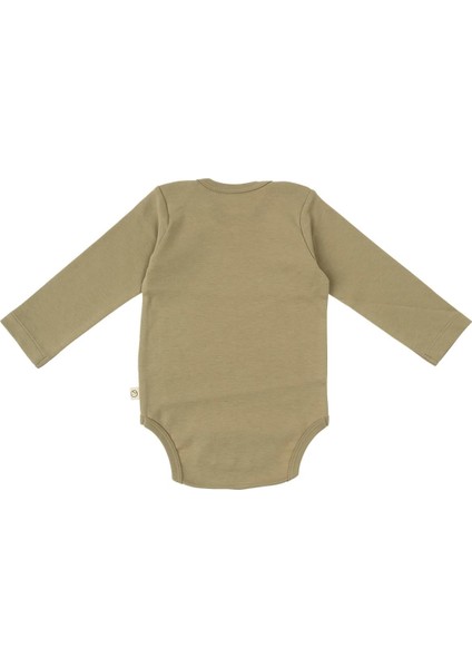 Uzun Kollu Ayarlanabilir Çıtçıtlı Zıbın Haki Organik Pamuk Planet Gusto fiyatları