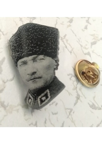 Atatürk Rozeti Emaye Pin Özel Üretim Broş Yaka Gömlek Rozeti
