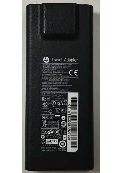 Hp Travel Adapter Orjinal 19.5V 4.62A 90W HSTNN-DA22 Seyahat Adaptörü Güç Kaynağı