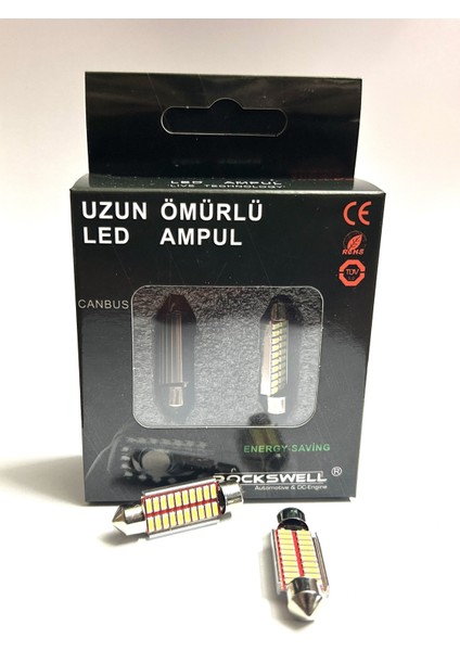 Sofıt LED Ampül 39MM 16SMD 4014 White 550 Lümen - 6000 Kelvin Tavan Lambası