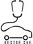 Doktor Aracı Oto Sticker Siyah 30 cm 1