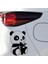 Panda Tasarım Oto Sticker Siyah 14*19 cm 1