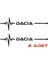 Dacia İçin Uyumlu Aksesuar Nabız Sticker Siyah 30*8 cm 1