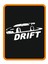 Drift Yapan Araba Tasarım Aksesuar Oto Sticker Beyaz 20*10 cm 1