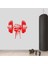 Dumbell Tutan El, Fitness Dekoratif Duvar Sticker, Çıkartma, Etiket Kırmızı 1