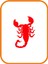 Akrep Oto Sticker Kırmızı 15*11 cm 1