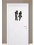 Dekoratif Tuvalet Banyo Sticker Duvar Etiket Kapı Sticker 18CMX12CM 1