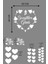 Happy Valentine's Day Sevgililer Günü Sticker Kalp, Love, I Love You Cam, Duvar Sticker Etiket Seti 2