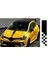 Damalı Spor Oto Kaput Şerit Sticker Universal 70*13 cm 1