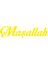 Maşallah Yazısı Oto Sticker Sarı 24*4 cm 1