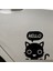 Karikatür Kedi Tasarım Su Geçirmez Çıkarılabilir Oto Sticker Siyah 19*16 cm 1