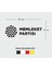 Memleket Partisi Logo Oto Sticker Siyah 33*10 cm 2