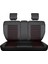 seat Toledo Uyumlu Yarı Deri Oto Koltuk Kılıfı Ön/arka Set Asya Series (Siyah-Kırmızı) 2