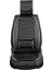 Ford Ecosport Uyumlu Yarı Deri Oto Koltuk Kılıfı Ön/arka Set Asya Series (Siyah-Beyaz) 4