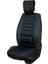Fiat Egea Cross Uyumlu Yarı Deri Oto Koltuk Kılıfı Ön/arka Set Asya Series (Siyah-Mavi) 5
