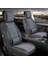 renault Clio 5 Uyumlu Yarı Deri Oto Koltuk Kılıfı Ön/arka Set Asya Series (Füme) 1