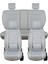 alfa Romeo 155 Uyumlu Yarı Deri Oto Koltuk Kılıfı Ön/arka Set Asya Series (Gri) 1